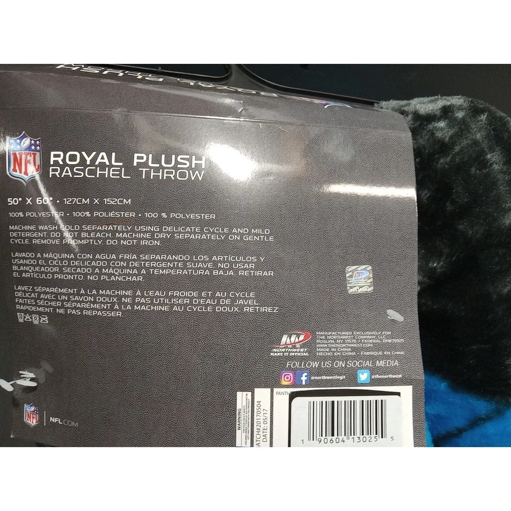 NFL Carolina Panthers Throw 50